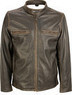 Wilsons Leather - Men's Black Rivet Leather Cycle Jacket $165