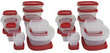 Rubbermaid Easy Find 28-Piece Food Storage Set 2-Pack